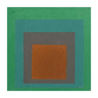 JOSEF ALBERS - HOMAGE TO THE SQUARE GREY BROWN GREEN (Print Only)
