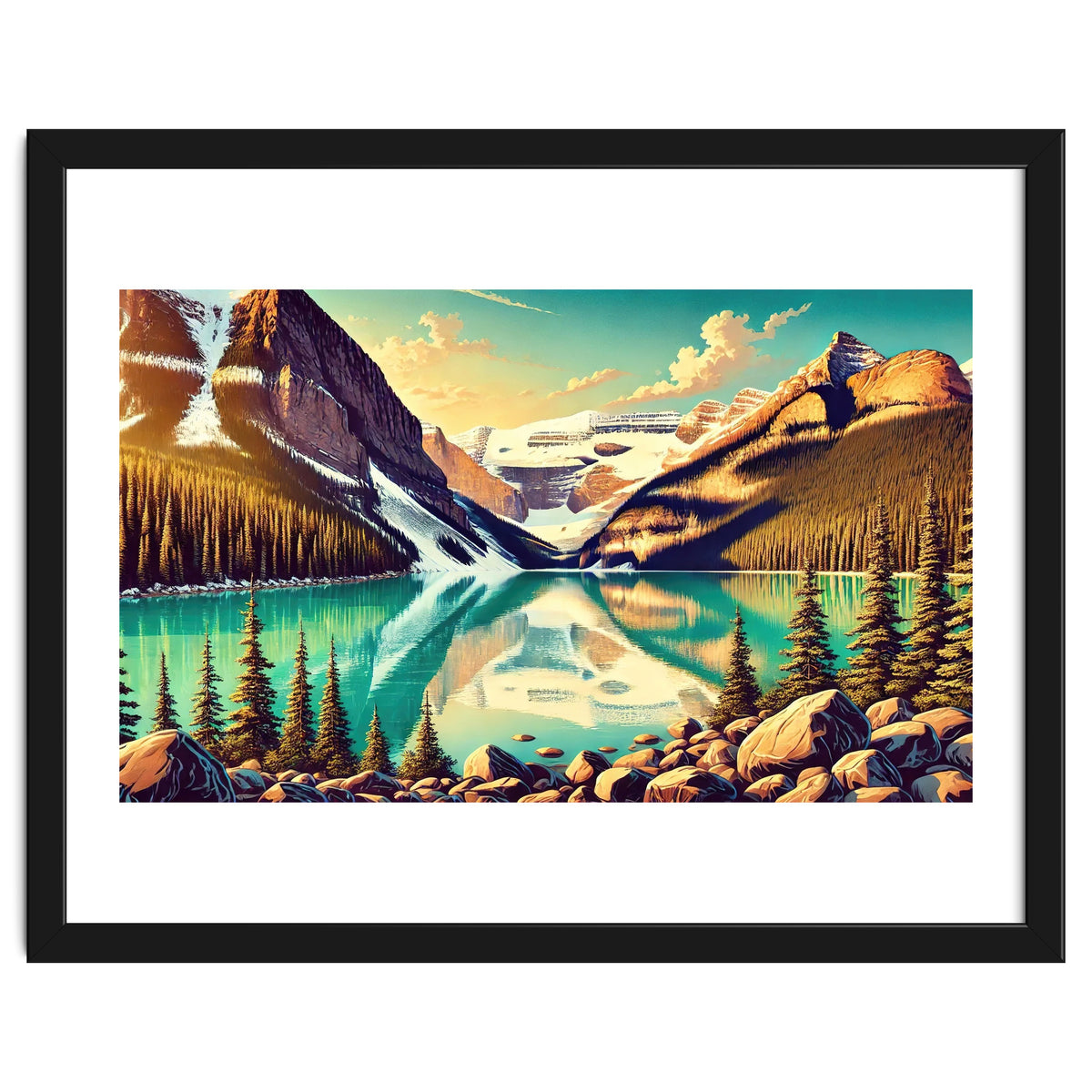 Vintage Lake Louise Banff Poster, Canada
