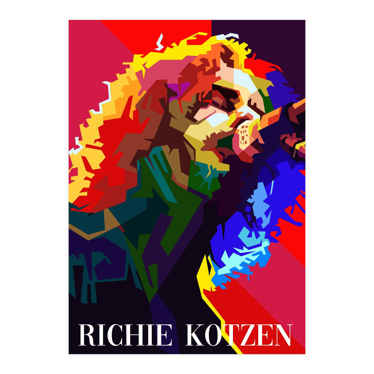 Richie Kotzen American Guitarist Singer Pop Art WPAP (Print Only)