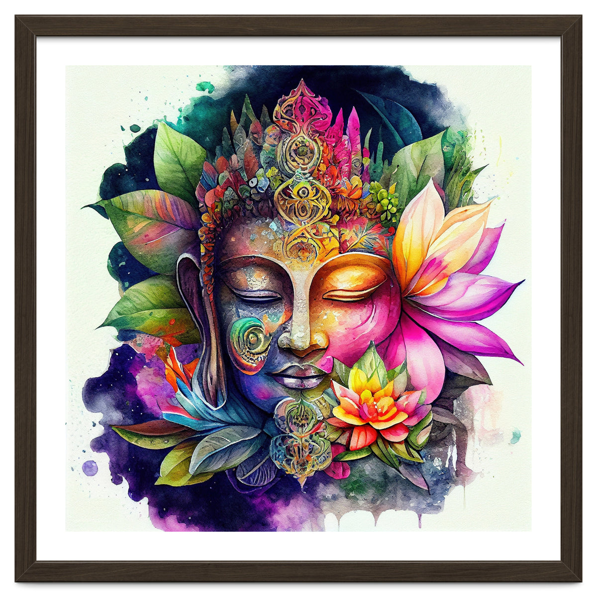 Floral Awakening Buddha