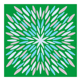 Petal Burst - green, blue, beige (Print Only) thumbnail