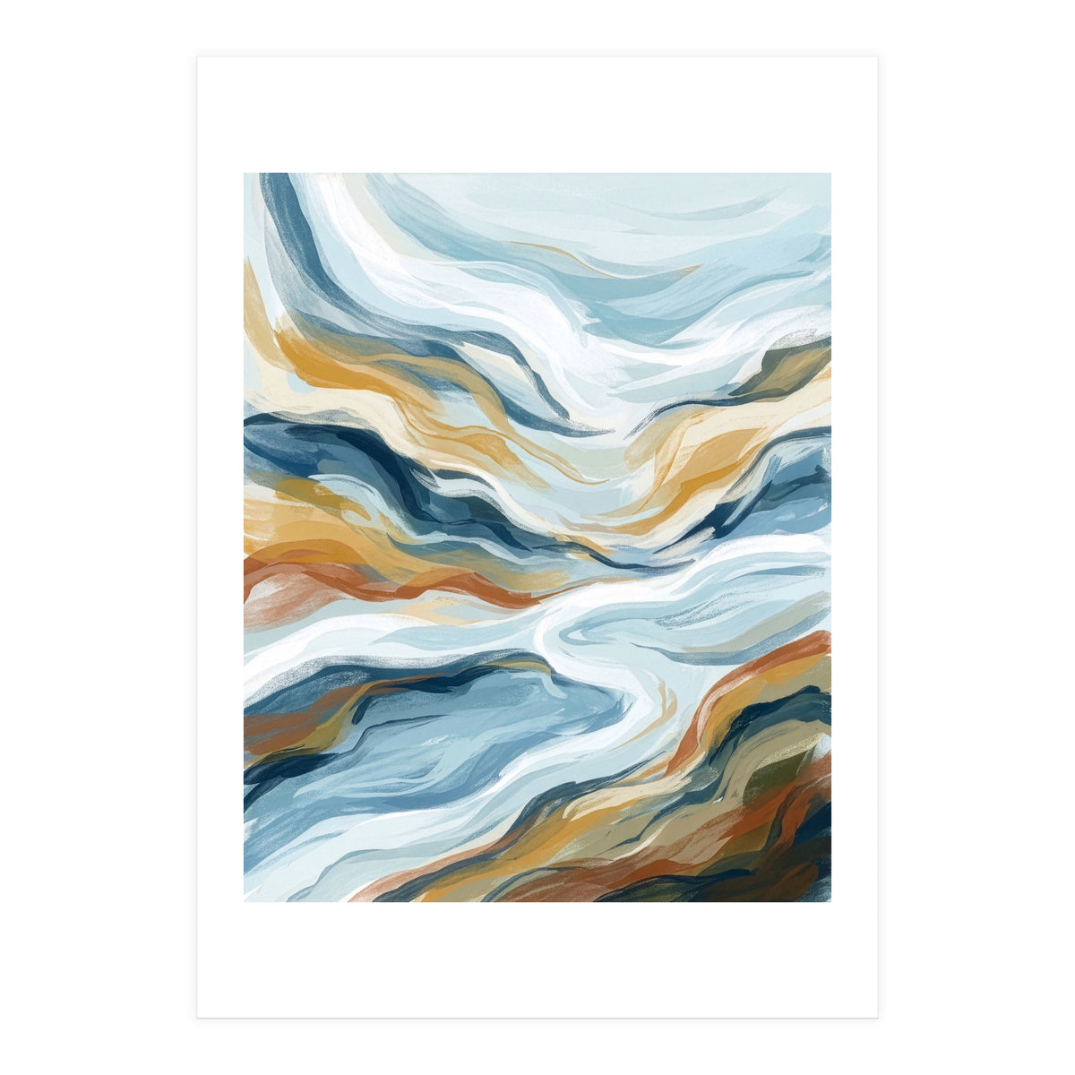 Flowing Earth Tones (Print Only)