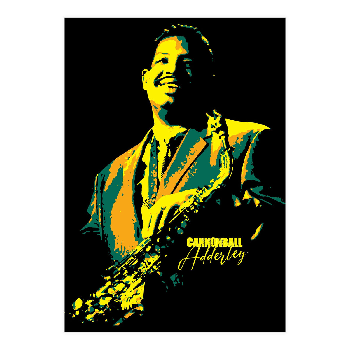 Cannonball Adderley American Jazz Saxophonist (Print Only)