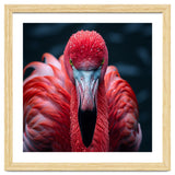 Close Up Flamingo Face With Water Droplets thumbnail