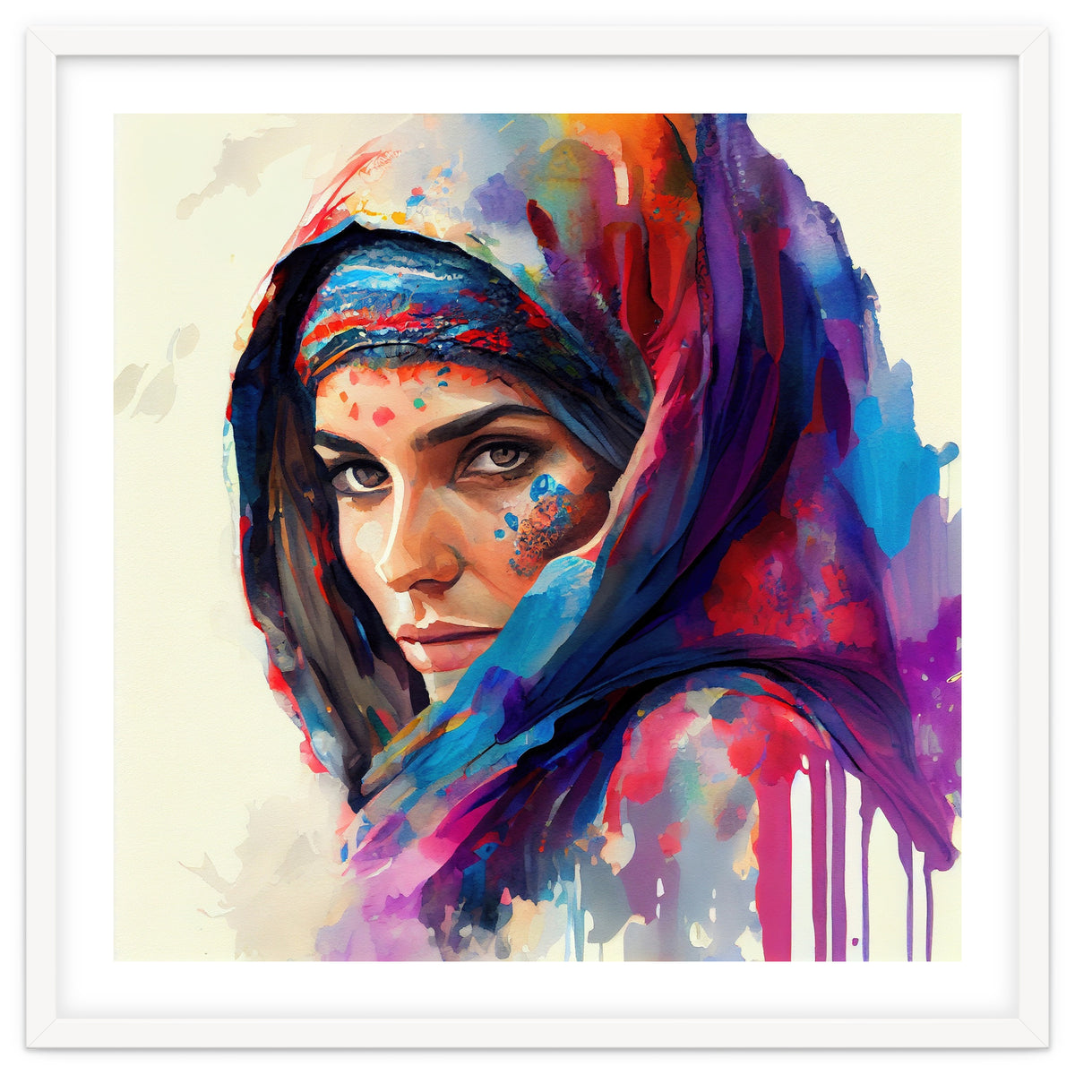 Vivid Veil Side Portrait