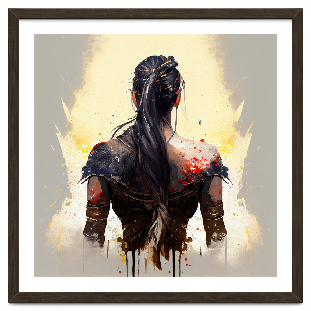 Warrior Woman From Behind