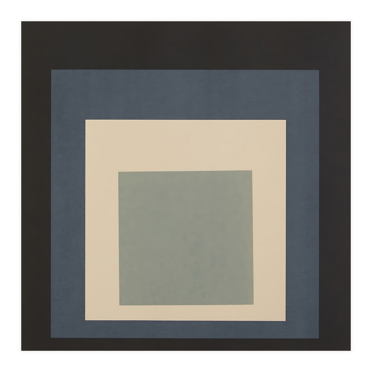 JOSEF ALBERS - HOMAGE TO THE SQUARE BEIGE GREY BLACK HIGH RESOLUTION (Print Only)