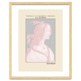Portrait of Simonetta Vespucci as Nymph – Sandro Botticelli (ascii art) thumbnail