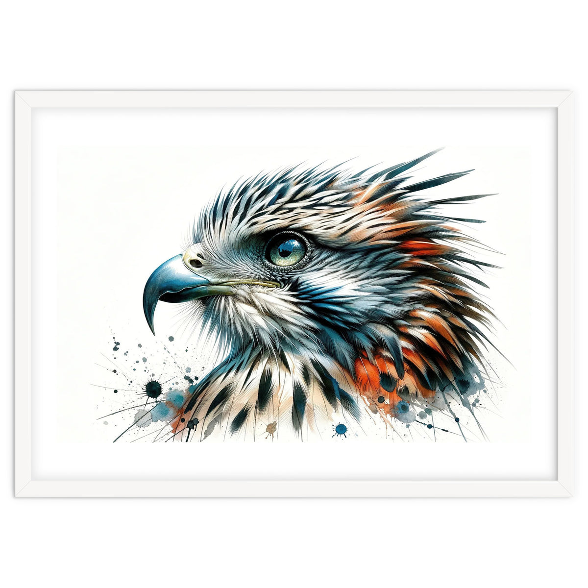 Vibrant Eagle Close Up Portrait