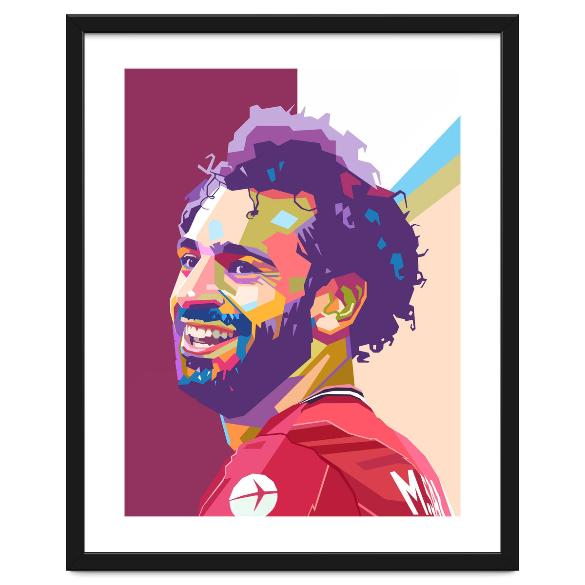 Mohamed Salah pop art portrait
