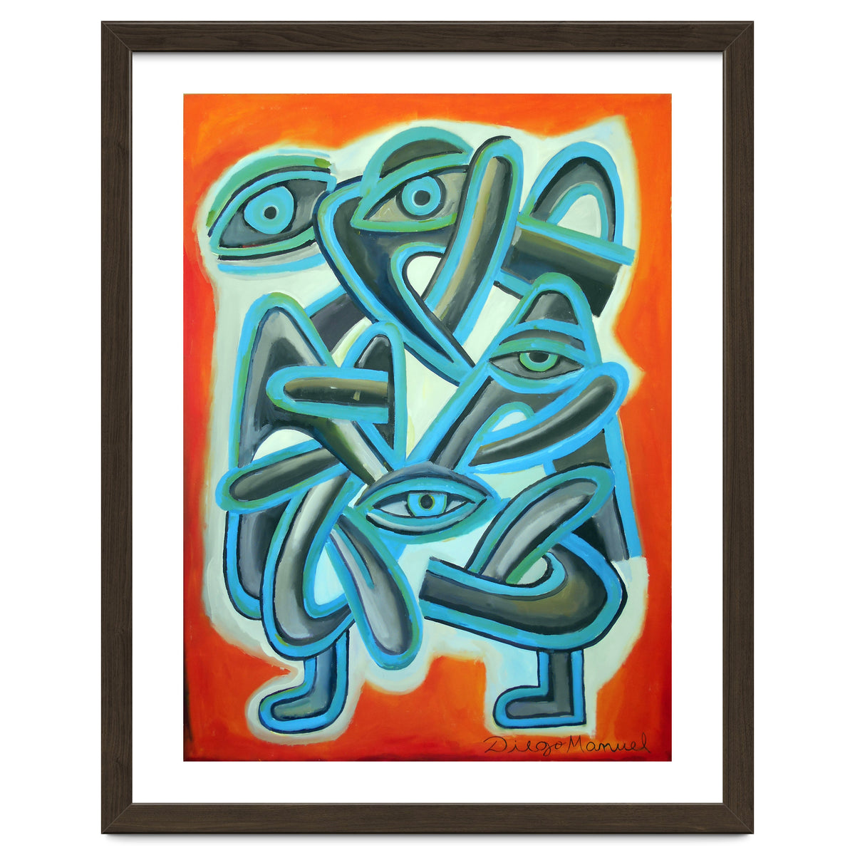 Graffiti Con Ojos Y Lenguas