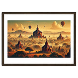 Vintage Bagan Poster, Myanmar thumbnail
