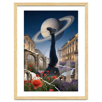 Cosmic Balance: Surreal Yoga in Ancient Dreamscapes