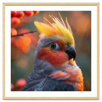 Close Up Portrait Of A Cockatiel Bird