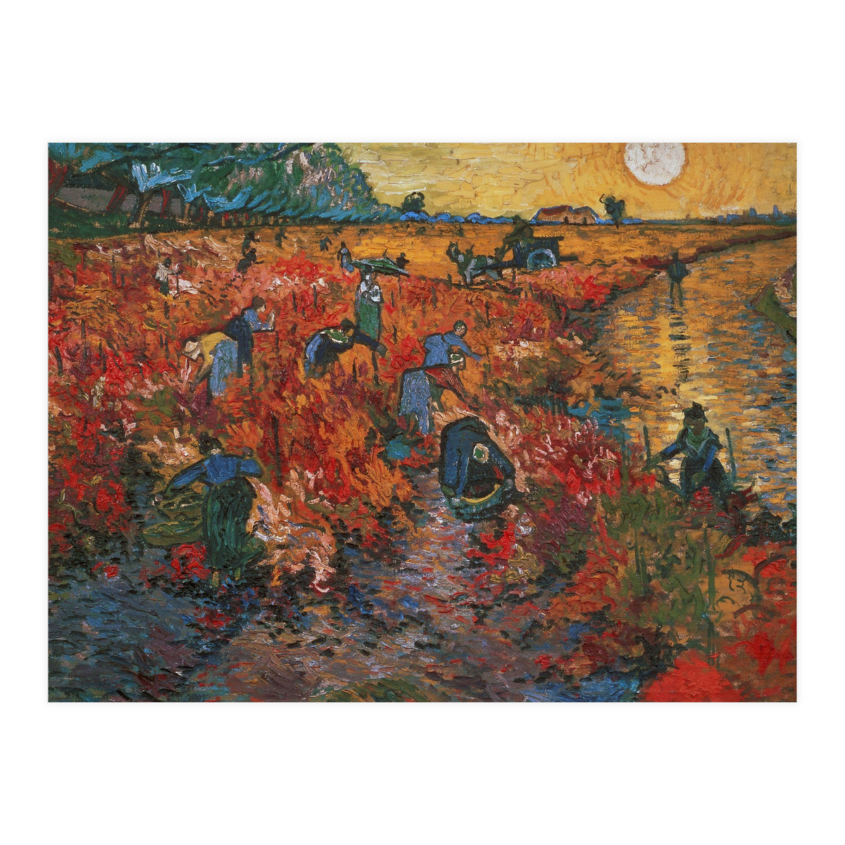The red Vineyard at Arles,1888. Canvas,73 x 91 cm. (Print Only)