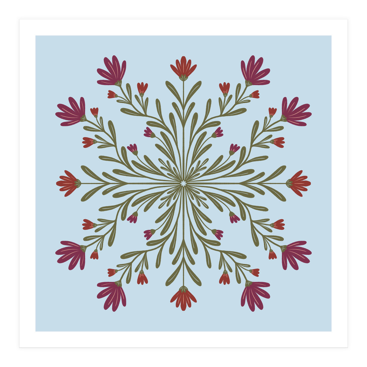 Floral Mandala  (Print Only)