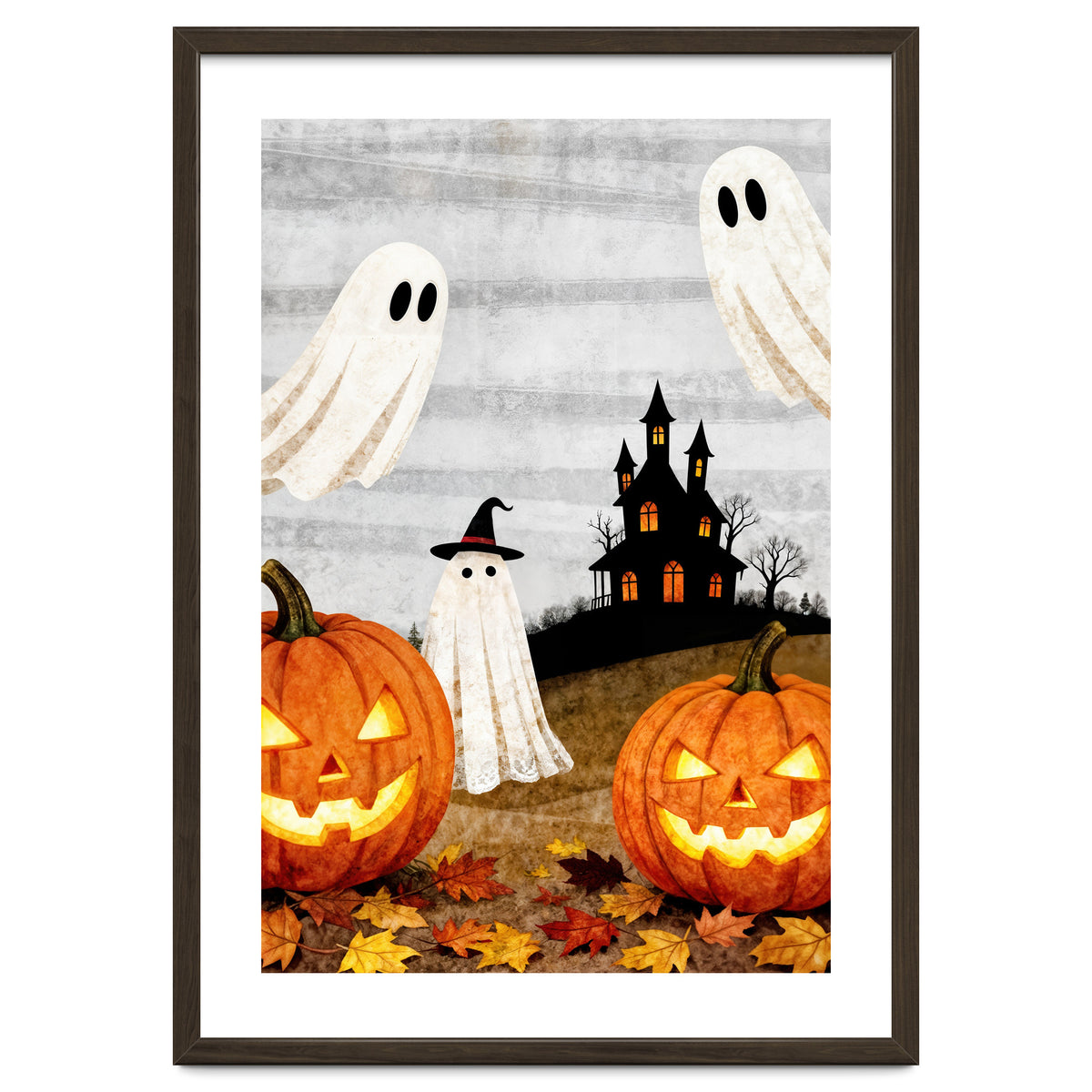 Spooky Halloween Ghost Pumpkin