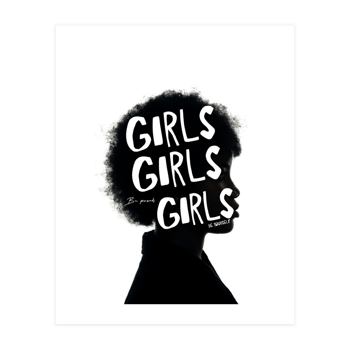 Girls Girls Girl Feminist women Empowerment  (Print Only)