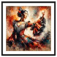 Majestic East Asian Flamenco Dancer