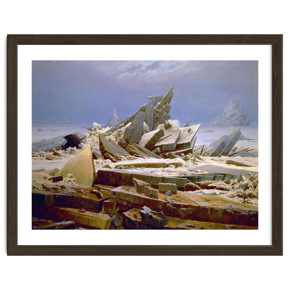 'The Sea of Ice', c. 1823-1824,  Oil on canvas, 96.7 x 126.9 cm.