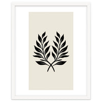 Minimalist Laurel Wreath: Botanical Line Art