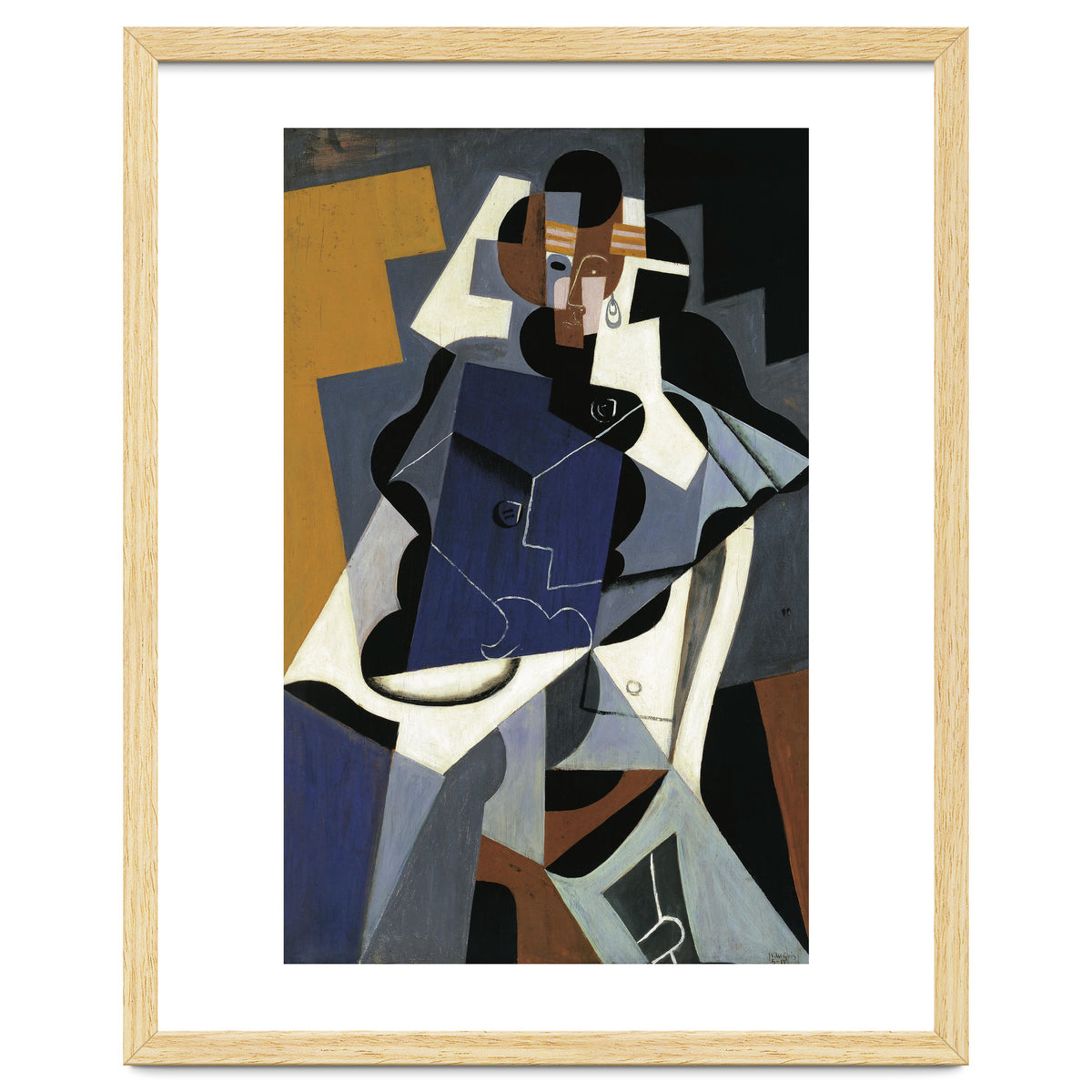 Juan Gris (Madrid, 1887-Boulogne-sur-Seine, 1927). Seated Woman (1917). Oil on panel. 116 x 73 cm.