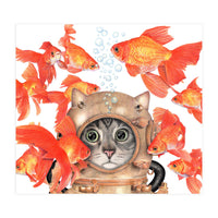 Scuba Catlgbright (Print Only)