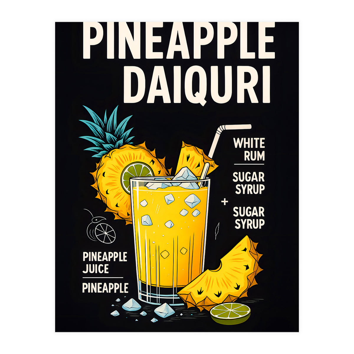 Pineapple Daiquiri  (Print Only)