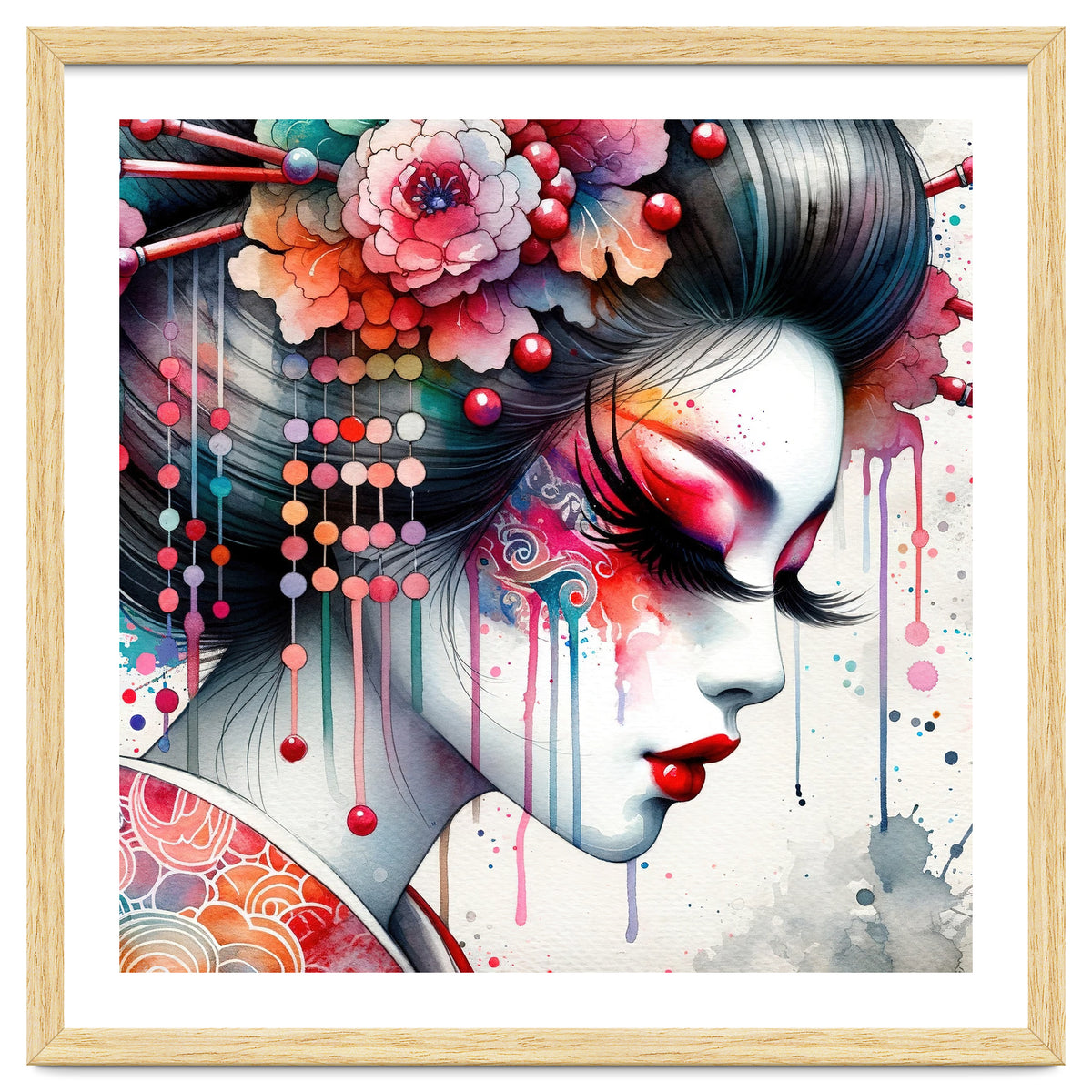 Ornate Bloom Modern Geisha