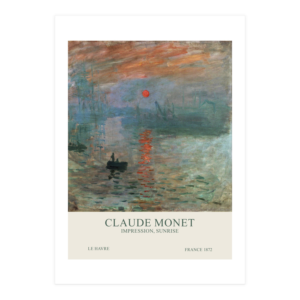 Claude Monet - Impression, Sunrise (Print Only)