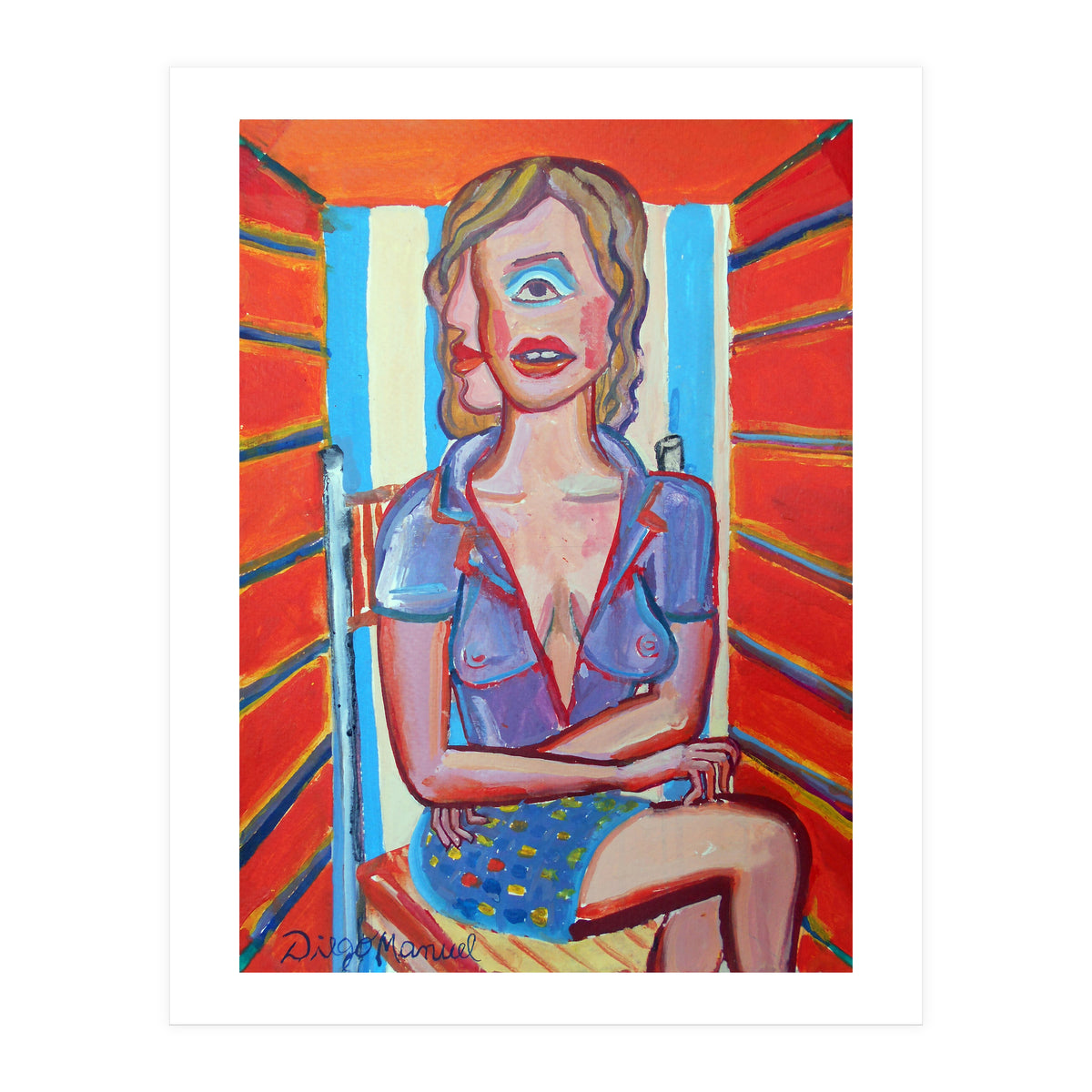 Mujer En El Sillon 2 (Print Only)