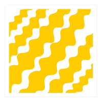 Yellow Wavy Pattern (Print Only)