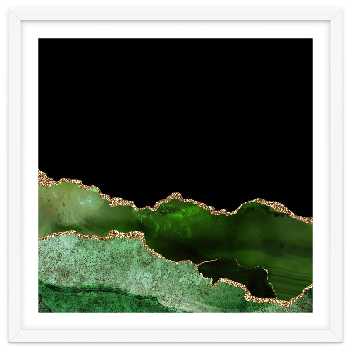 Green & Gold Agate Texture 10