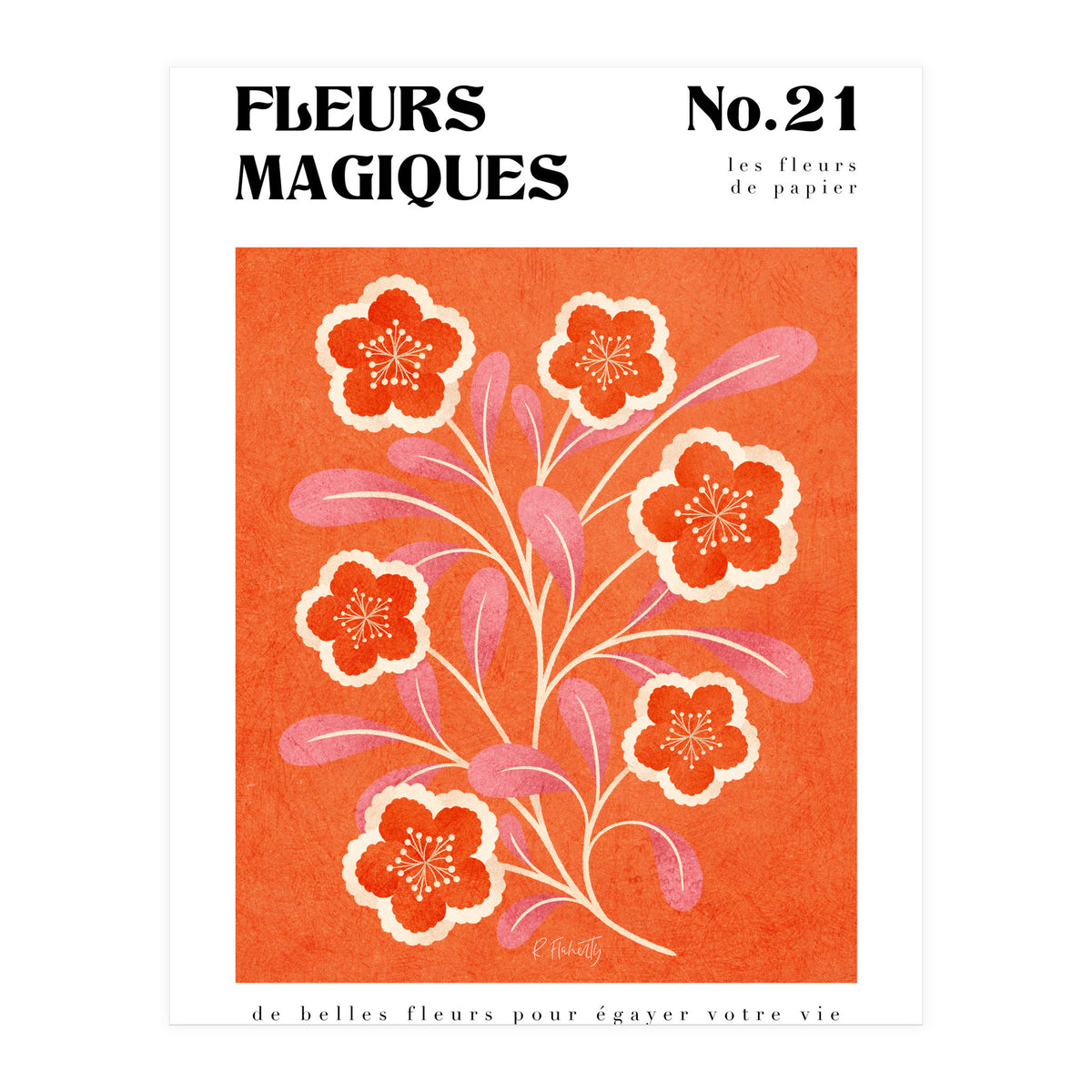 Magical Flowers No.21 Paper Blooms (Print Only)