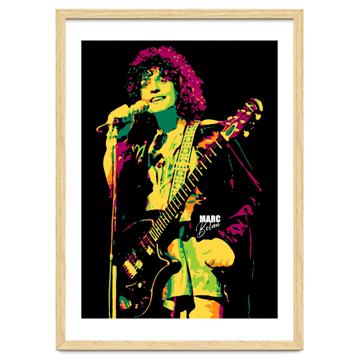 Marc Bolan Musician Legend in Pop Art