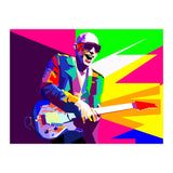 Joe Satriani Rock Guitar Instrumental Pop Art WPAP   (Print Only) thumbnail