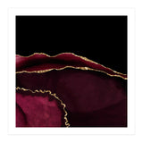 Burgundy & Gold Agate Texture 05 (Print Only) thumbnail