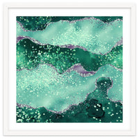 Emerald Glitter Agate Texture 02
