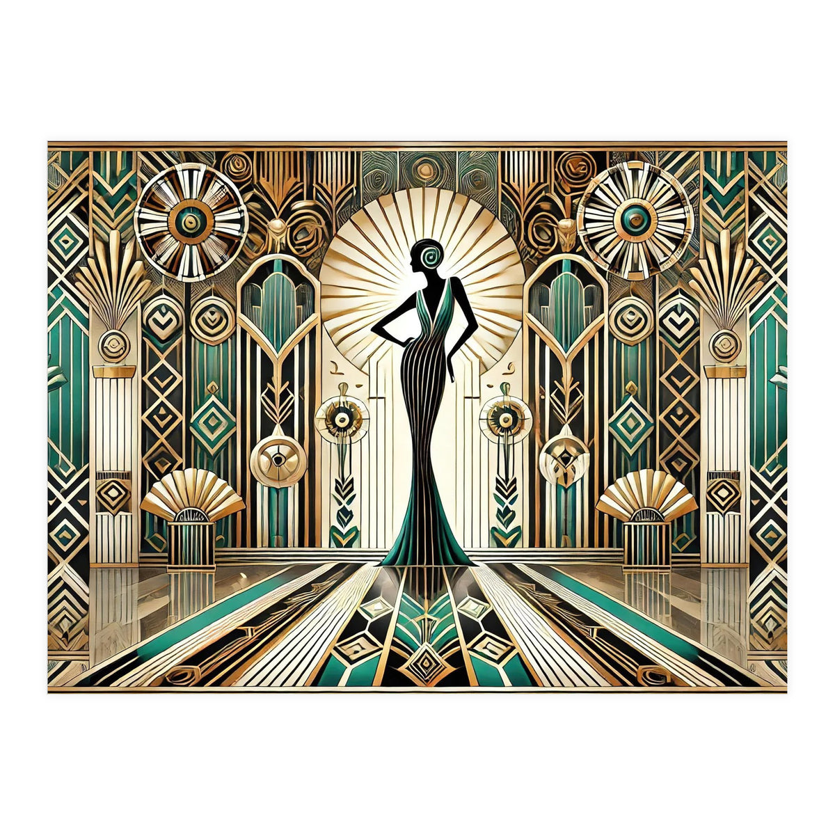 Art Deco Glamour Woman (Print Only)