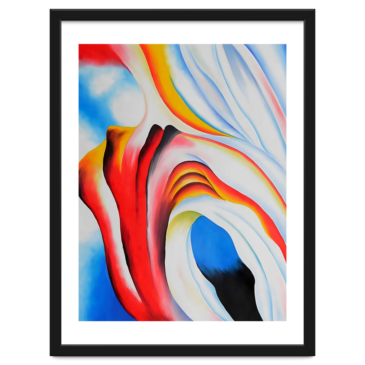 Georgia O’Keeffe – Music, Pink and Blue (1918) | Abstract Modernist Harmony of Color and Emotion