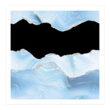 Blue & Silver Agate Glitter Texture 03 (Print Only) thumbnail