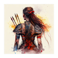 Powerful Warrior Back Woman #3 (Print Only)