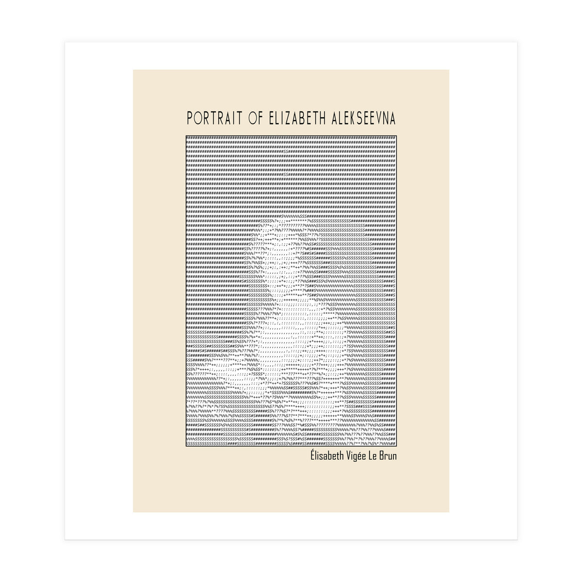 Portrait Of Elizabeth Alekseevna Wife Emperor Alexander I (Print Only)