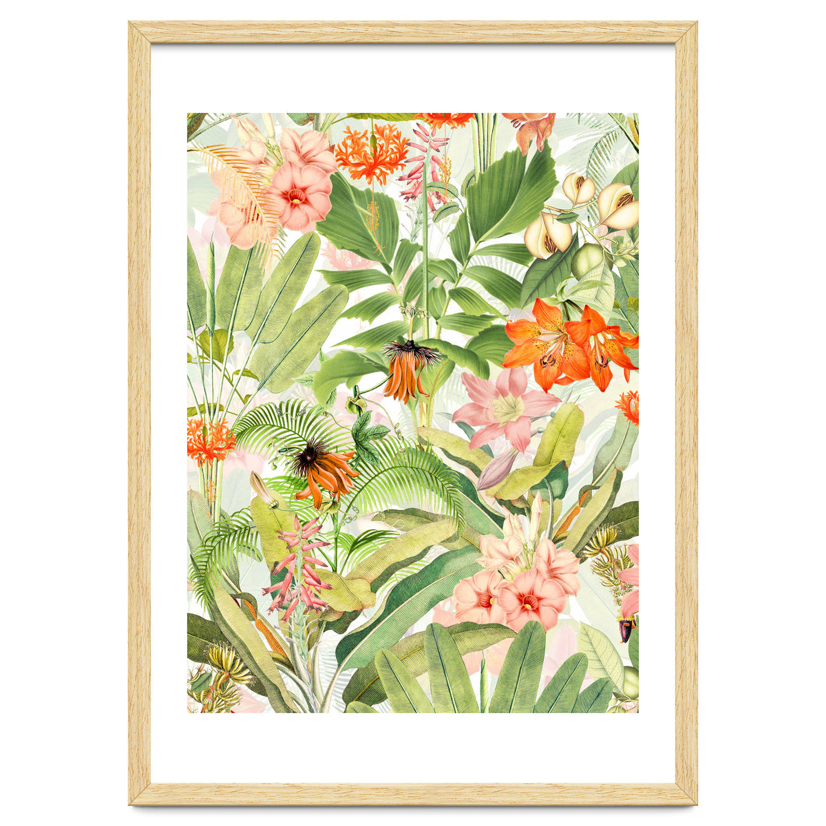 Luxurious Botanical Flower Jungle