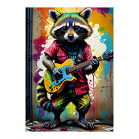 Raccoon Plays Guitar (Print Only)