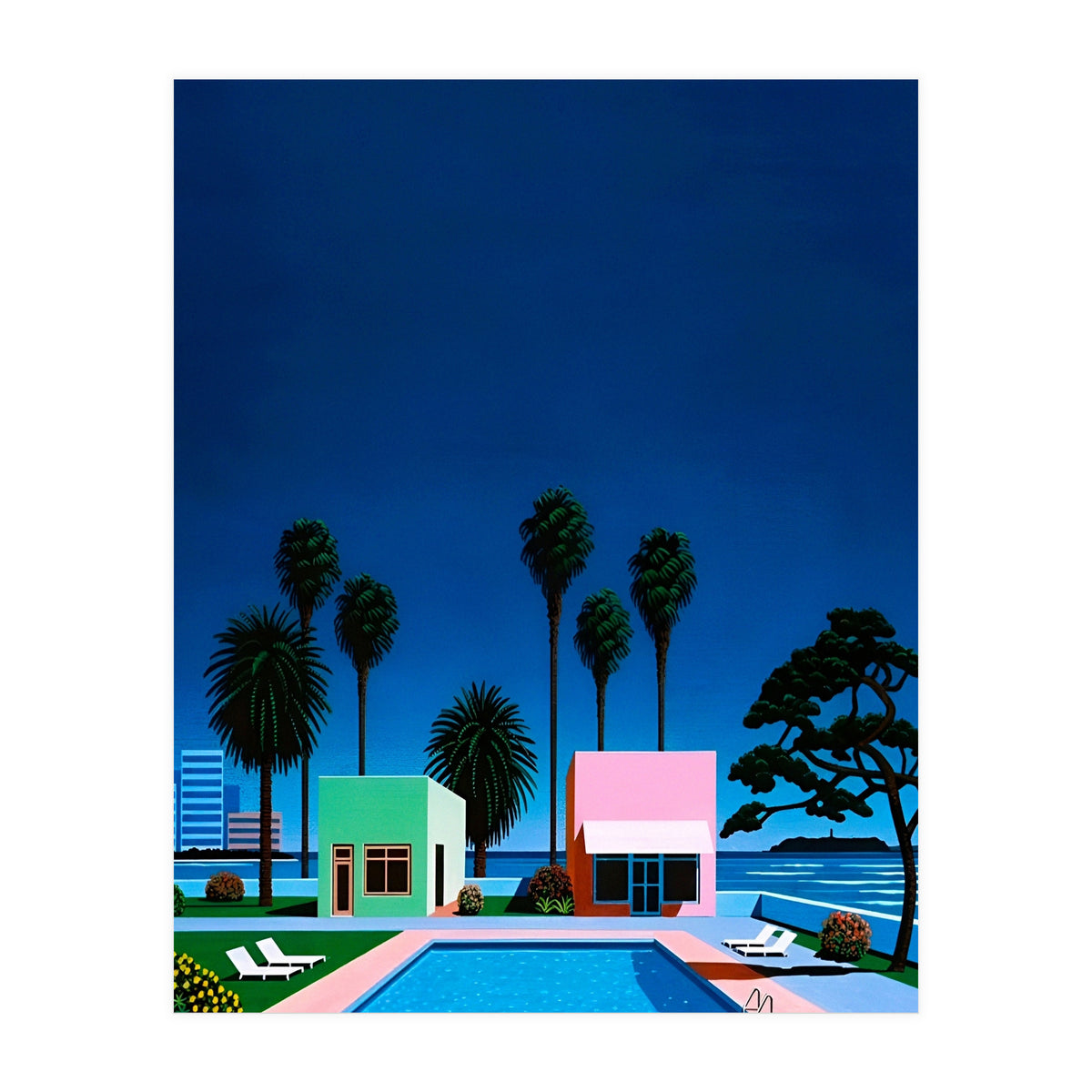 Hiroshi Nagai - City Pop , Vaporwave Aesthetic (Print Only)