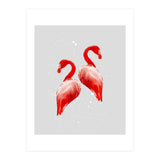 Flamingo Couple V1 (Print Only) thumbnail