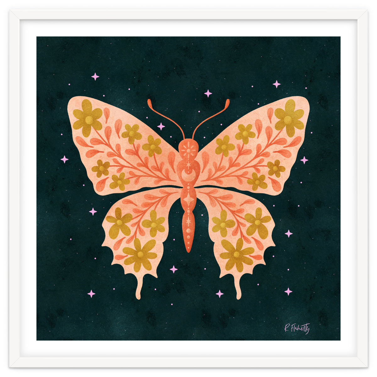 Cosmic Floral Butterfly