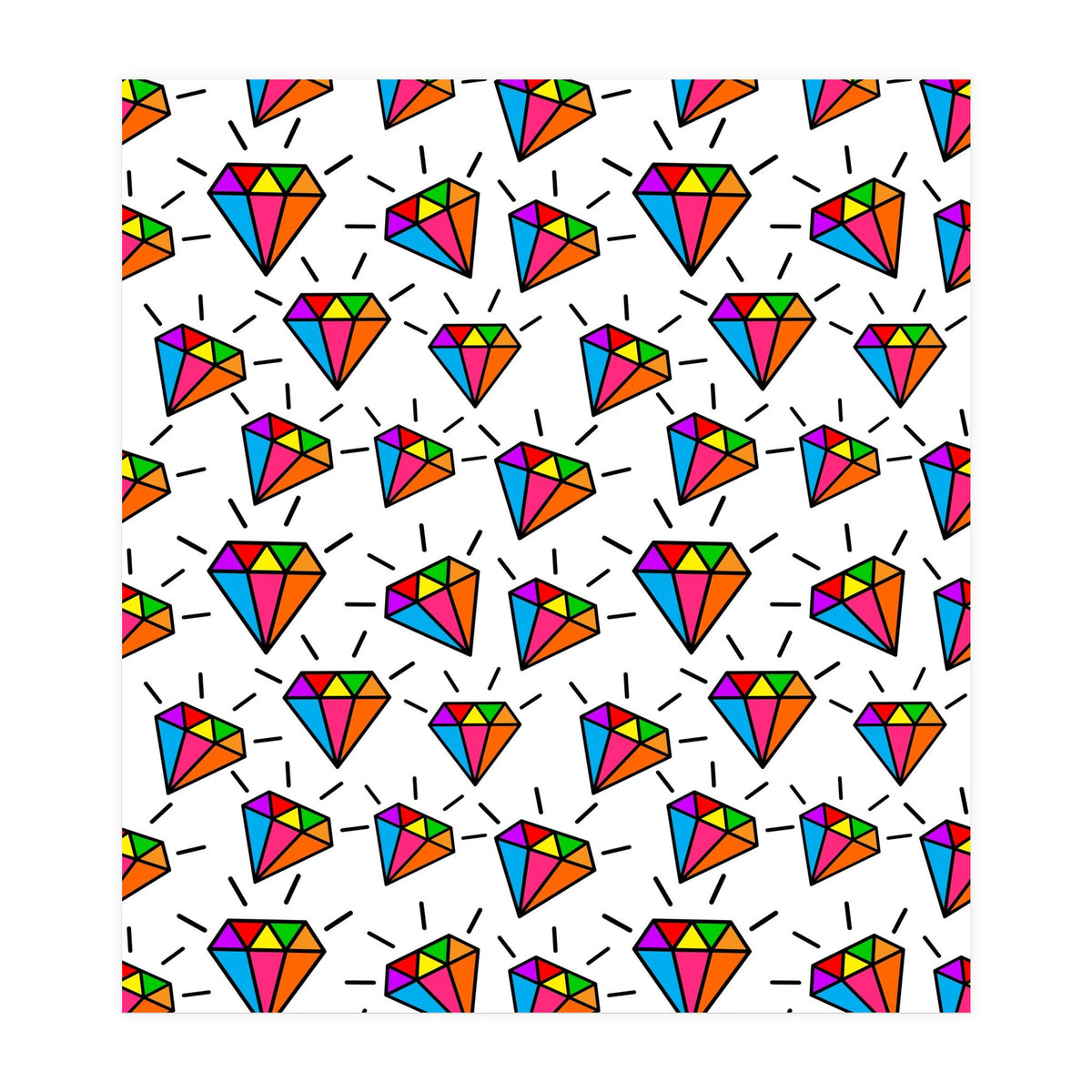 Cute diamonds pattern  (Print Only)
