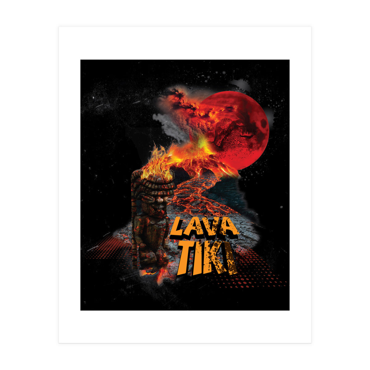 Volcano Lava Tiki (Print Only)